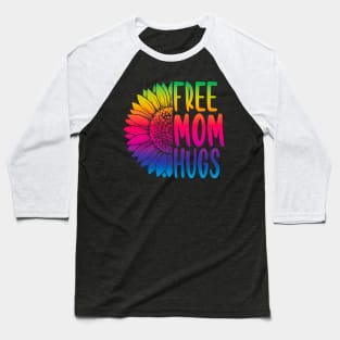 free mom hugs Gift Pride LGBT sunflower Baseball T-Shirt